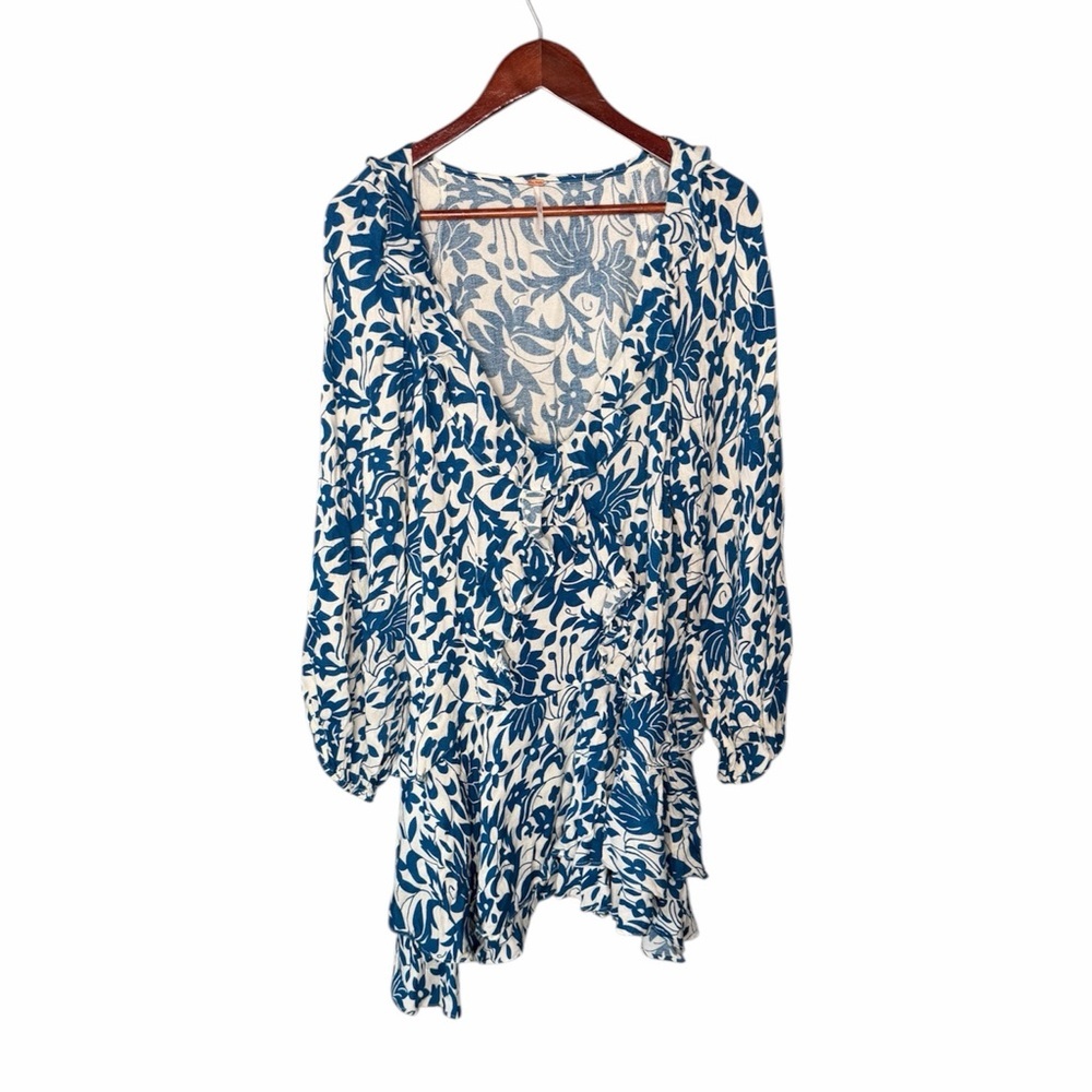Free People Rebecca Floral Print Ruffle Dress - Picture 2 of 12
